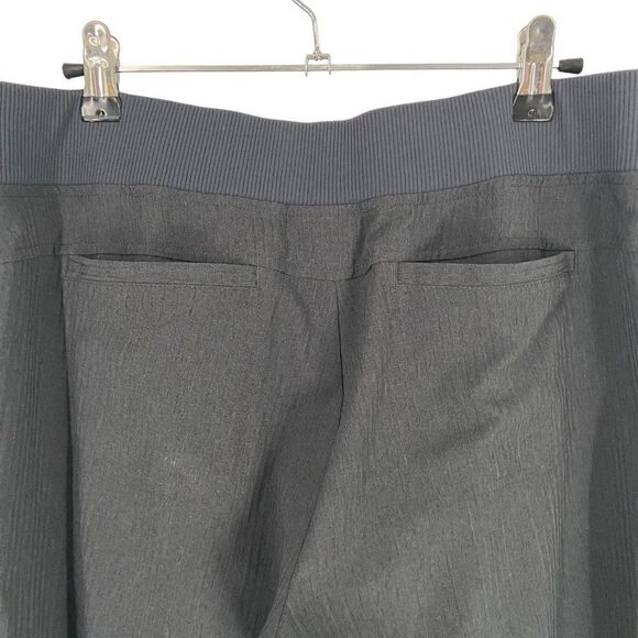 Athleta Pull-On Elastic Tie Waist Athletic Yoga Pants Gray Size 8 - Picture 9 of 12